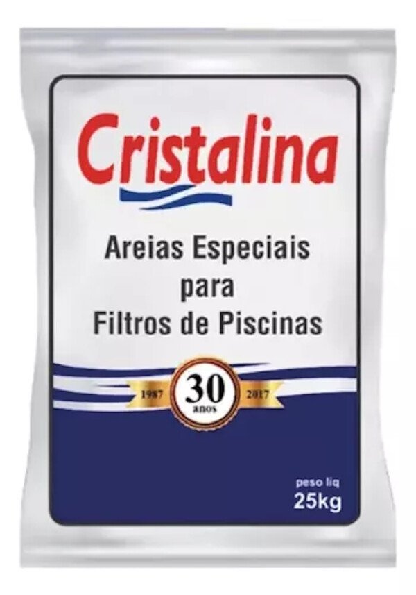 AREIA PARA FILTRO CRISTALINA 25KG